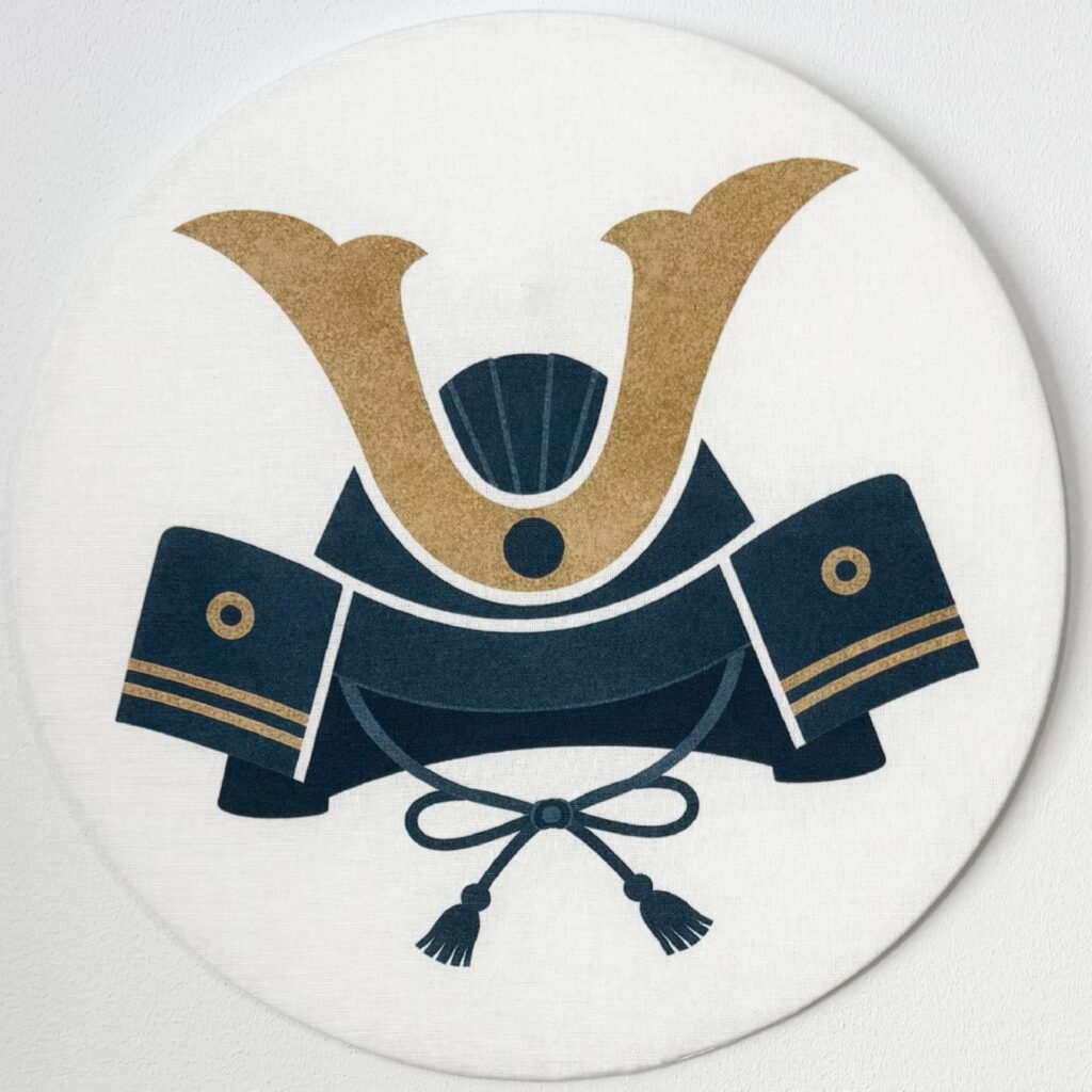 ファブリックアート michel 端午の節句 兜（1枚:30cm）（季節イベントシリーズ）　